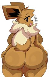 anthro anthrofied big_ass big_butt bubble_butt dork_boi eevee female fur furry furry_only huge_ass lewd_dorky looking_back nintendo pokémon_(species) pokemon tagme tail rating:Questionable score:113 user:Rapattack12