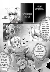 1boy 1girls black_and_white body_swap breasts comic dinosaur english_text female fondling_breast hearts human large_breasts male mario_(series) metroid nintendo onat onatart samus_aran speech_bubble super_smash_bros. text yoshi zero_suit zero_suit_samus rating:Explicit score:53 user:Hankhillsenpai