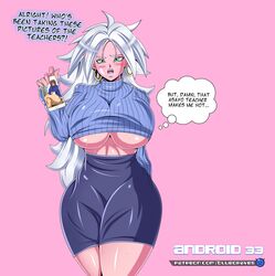 android android_21 android_21_(good) android_33 ass belly_dancer big_ass big_breasts big_thighs bio-android_(dragon_ball) bluegraves blush breast_squeeze breast_squish breasts busty casual censored crop_top curvaceous curvy curvy_figure dragon_ball dragon_ball_fighterz dress dress_skirt dual_persona evil_smile female female_only fight food glasses gloves gold_jewelry good_girl green_eyes grope harem_girl hourglass_figure huge_breasts large_breasts legs long_hair looking_at_viewer majin_android_21 megane milf miniskirt monster_girl oc open_mouth panties pink_skin pointy_ears purple_eyes revealing_clothes revealing_clothing seductive seductive_look seductive_smile selfcest sexually_suggestive sharp_teeth silver_hair skirt skirt_lift sleeves smile spiky_hair sweater symmetrical_docking tail teacher thick thick_thighs thighs tongue tongue_out underboob voluptuous white_hair wide_hips rating:Explicit score:139 user:DBgirls457