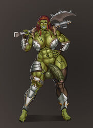 1futa abs armor big_balls big_breasts big_penis breasts casual cleavage clothed clothing dangling_testicles erection feet futa_only futanari green_skin hips huge_cock intersex large_breasts lip_ring long_hair mostly_nude muscular muscular_futanari muscular_thighs no_underwear nose_ring orc orc_futanari penis perky_breasts piercing pointless_clothing pointy_ears red_hair revealing_clothes saxwakuy scars semi-erect skimpy skimpy_armor solo solo_futa standing testicles thick_penis thick_thighs thighs toes unconvincing_armor veiny_penis wide_hips rating:Explicit score:210 user:Fried_Pear