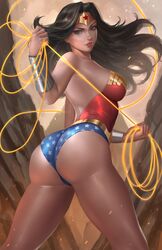 1girls alternate_version_available ass big_ass big_breasts dc_comics diana_prince female female_only fully_clothed large_ass lasso_of_truth nopeys pinup rear_view solo superheroine thunder_thighs wonder_woman wonder_woman_(series) rating:Safe score:187 user:CyanMoon