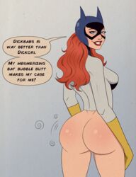 1girls ass barbara_gordon batgirl batman_(series) big_ass big_breasts bragging breasts bubble_ass bubble_butt confident dc dc_comics dialogue dimples_of_venus female female_only hypnosis pawg polmanning proud red_hair redhead round_ass round_butt showing_off showing_off_ass smug superheroine teen_titans thick_ass rating:Explicit score:165 user:Tronitrus