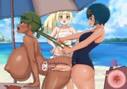 1futa 3girls acerola_(pokemon) aged_up ahe_gao alternate_breast_size angry ass beach bent_over big_ass big_breasts bikini bra breasts clothed clothing cum cum_in_pussy cum_in_uterus cum_inside dark-skinned_female dark_skin duo_focus edit female from_behind futa_on_female futanari grabbing grabbing_from_behind green_hair hair_grab hair_pull huge_ass huge_breasts huge_thighs human hyper hyper_breasts impregnation internal_view lana_(pokemon) large_breasts light-skinned_female light-skinned_futanari light_skin lillie_(pokemon) mallow_(pokemon) milk mob_face mostly_clothed mostly_nude motion_lines naked nintendo nude nude_female ovum pale-skinned_female pale-skinned_futanari pale_skin panties pokemon pokemon_sm pounding sandygast sex sex_from_behind side_view standing swimsuit thick_ass thick_thighs trio_focus wide_hips x-ray yamaori rating:Explicit score:143 user:NumbLeg