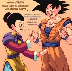 chichi dragon_ball dragon_ball_super dragon_ball_z female male mrmlix penis penis_out son_goku rating:Explicit score:30 user:Dbfan00