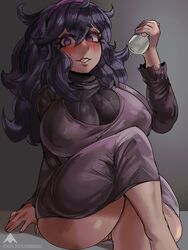 1girls 2022 alamanderarts alternate_breast_size blush breasts erect_nipples erect_nipples_under_clothes female female_only hex_maniac holding_object huge_breasts long_hair long_legs milk milk_in_container nintendo nipples no_panties pokemon pokemon_xy purple_eyes purple_hair pussy pussy_juice pussy_juice_drip pussy_juice_puddle thick_thighs thighs vagina rating:Explicit score:162 user:ZetaReborn