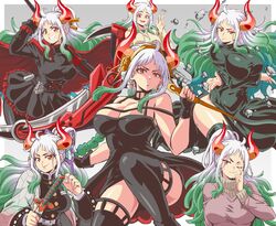 1girls big_breasts blue_hair boruto:_naruto_next_generations breasts brown_eyes cleavage clothed clothing company_connection cosplay crossover curvy demon demon_slayer ear_piercing earrings female female_focus female_only fubuki_(one-punch_man)_(cosplay) fushiguro_tsumiki gradient_hair green_hair hi_res high_resolution highres hoop_earrings horn horned_humanoid horns human humanoid jujutsu_kaisen kimetsu_no_yaiba kochou_shinobu_(cosplay) large_breast large_breasts lewdamone light-skinned_female light_skin long_hair multicolored_hair naruto one-punch_man one_piece oni oni_horns pantyhose revealing_clothes ruby_rose ruby_rose_(cosplay) rwby shounen_jump shueisha simple_background solo spy_x_family stockings thorn_princess two_tone_hair uzumaki_himawari voice_actor_connection weekly_shonen_jump white_hair wide_hips yamato_(one_piece) yokai yor_briar yor_briar_(cosplay) rating:Questionable score:625 user:Lambsimp