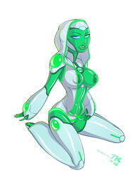 10s 1girls 2015 2d android android_girl areolae aya_(green_lantern) big_breasts breasts clothed clothing dc dc_comics female female_focus female_only female_solo green_lantern:_the_animated_series green_lantern_(series) green_skin highres hood looking_at_viewer nipple_slip nipples robot robot_girl robot_humanoid solo solo_female tagme thighs turk128 unzipped rating:Explicit score:63 user:TsuyuAshido