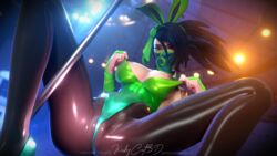 1girls 3d akali big_breasts black_hair breasts bunny_ears bunnysuit cameltoe exposed_breasts face_mask fake_animal_ears female female_only human kinkycat3d kinkykatt3d large_breasts league_of_legends looking_at_viewer mask nipples red_eyes spread_legs stripper stripper_pole undressing rating:Explicit score:171 user:kinkykatt3d