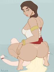 1boy 1girls alkibiades ancient ancient_greece ass assassin's_creed_(series) assassin's_creed_odyssey big_ass dark-skinned_female dat_ass dimples_of_venus face_in_ass facesitting greece greek greek_female kassandra light-skinned_male sitting_on_face skelebunz southern_european squatting tan-skinned_female tan_lines thick_lips thick_thighs ubisoft rating:Explicit score:123 user:Tronitrus