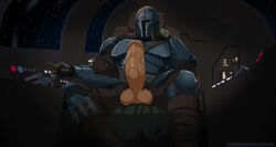 1boy 2022 armor balls bara barazoku big_balls big_penis clothing din_djarin erection greeneyedwolfking hairy_balls helmet hi_res highres male male_only male_pubic_hair mandalorian penis star_wars the_mandalorian rating:Explicit score:8 user:biscuitzzz