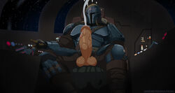 1boy 2022 armor balls bara barazoku big_balls big_penis clothing cum din_djarin erection genital_fluids greeneyedwolfking hairy_balls helmet hi_res highres male male_only male_pubic_hair mandalorian orgasm penis star_wars the_mandalorian rating:Explicit score:7 user:biscuitzzz