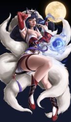 1girls 9_tails ahri animal_ear_fluff animal_ears animal_girl big_breasts black_hair breasts busty child_bearing_hips cleavage clothing curvaceous curves curvy curvy_body curvy_female curvy_females curvy_figure curvy_hips eyelashes eyeliner eyeshadow facial_markings female fluffy fluffy_ears fluffy_tail fluffy_tails fox fox_ears fox_girl fox_tail furry_tail glistening glistening_body glistening_breasts glistening_hair glistening_skin grin hips hourglass_figure huge_breasts humanoid inner_ear_fluff kemonomimi kitsune large_breasts league_of_legends light-skinned_female light_skin lips lipstick long_hair multiple_tails mushypeas naughty_face nine_tailed_fox pale-skinned_female pale_skin riot_games seduction seductive seductive_eyes seductive_look seductive_mouth seductive_smile suggestive suggestive_gesture suggestive_look suggestive_pose tail thick_thighs thighs vastaya video_games voluptuous wide_hips yellow_eyes rating:Explicit score:46 user:LewdVesani