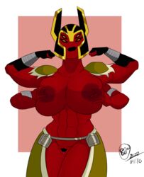 1girls 4_arms 4_eyes 4_fingers abs alien alien_girl ben_10 biceps black_lips breasts bunbunmuffinart cartoon_network female female_only hand_on_own_breast looma_red_wind multi_arm multi_eye multi_limb muscular muscular_female plump_lips pubic_hair pussy red_body red_skin tetramand rating:Explicit score:150 user:Tronitrus