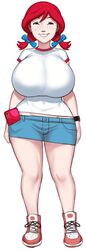 1girls ass big_ass big_breasts breasts denim_skirt fat_ass female female_focus female_only freckles fully_clothed grey_impact huge_ass huge_breasts looking_at_viewer massive_breasts phone real_person red_hair short_skirt smile smug solo t-shirt thick_thighs twintails wendy's wendy_thomas wide_hips rating:Questionable score:230 user:HyperAssRoleplayer