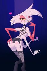 1boy angel_dust_(hazbin_hotel) artist_request ass ass_grab condom femboy girly grabbing_own_ass hazbin_hotel holding_condom lingerie looking_back male male_only panties solo tagme vivienne_medrano rating:Explicit score:86 user:jedijam91