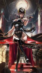 1girls 2022 artist_signature assassin black_dress black_hair breasts clothed clothed_female dress female female_only hips holding_object huge_breasts long_hair looking_at_viewer naughty_face red_eyes sakimichan slim_waist spy_x_family stiletto_(weapon) thick_thighs thighs thorn_princess tongue tongue_out watermark weapon wide_hips yor_briar rating:Questionable score:144 user:ZetaReborn