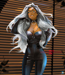 1girls black_cat_(marvel) black_leather breasts choker cleavage curvaceous curvy curvy_female curvy_figure felicia_hardy female female_focus female_only hourglass_figure light-skinned_female light_skin long_hair marvel marvel_comics mask solo solo_female tattiart voluptuous white_hair rating:Questionable score:39 user:randomaccount0897