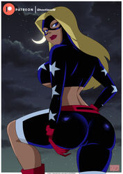 1girls 2022 2d ass big_ass big_breasts blonde_hair breasts cameltoe courtney_whitmore curvaceous curvy curvy_figure dc_comics dcau female female_only fully_clothed ghostlessm hips hourglass_figure justice_league justice_league_unlimited long_hair looking_at_viewer looking_back solo stargirl underboob voluptuous wide_hips rating:Questionable score:117 user:ShadowPain