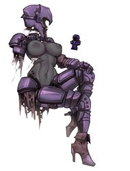 1girls armor black_body boobs breasts creature female female_only genitals nude nyong_nyong one_arm possessed_armor_(terraria) re-logic reference_inset terraria video_games white_background rating:Explicit score:226 user:Rexus2828