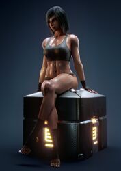 1girls 3d athletic black_hair blizzard_entertainment dark-skinned_female dark_skin egyptian female female_only high_resolution highres lootbox muscle muscular muscular_female overwatch pharah vgerotica rating:Explicit score:71 user:mihoens