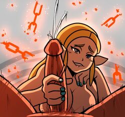 blonde_hair blue_eyes breasts breath_of_the_wild chains cum ejaculation female hand_on_penis handjob hardened-onix huge_breasts huge_cock large_breasts nude orgasm_delay princess_zelda pubic_hair shaking smiling stasis stasis_rune the_legend_of_zelda thegreyzen time_stop veiny_penis zelda_(breath_of_the_wild) rating:Explicit score:105 user:kallen2020