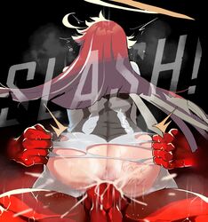 1boy 1girls anus ass ass_focus big_ass big_butt bodysuit couple cowgirl_position cum cum_in_pussy cum_inside dragon dragon_install english_text guilty_gear guilty_gear_strive huge_ass jack-o'_valentine monster_cock motion_lines obscured_face overflow penis red_hair red_skin ripped_clothing ripped_pants sex sol_badguy sol_badguy_(dragon_install) text thiccwithaq tight_clothing torn_clothes two_tone_hair vaginal_penetration vaginal_sex white_hair rating:Explicit score:317 user:Kitsuneeee