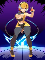 big_breasts elesa_(pokemon) game mystical no_bra no_panties plantpenetrator pokemon tights underboob wide_hips rating:Questionable score:118 user:ExtremeFart