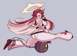 ass big_ass big_butt breasts dat_ass green_eyes guilty_gear guilty_gear_strive huge_ass jack-o'_valentine multicolored_hair red_hair scruffyturtles smiling thick_thighs rating:Questionable score:81 user:kallen2020