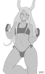 1boy androgynous belly belly_button bikini_bottom black_and_white bulge bulge_through_clothing bunny_boy bunny_ears curvy dross femboy flaccid genderswap_(ftm) girly long_hair male male_only miruko muscular muscular_femboy muscular_male my_hero_academia purple_eyes rule_63 rumi_usagiyama small_breasts smile smiling solo sweat sweating thick_thighs trap uncensored wide_hips yaoi rating:Explicit score:525 user:deleted102166