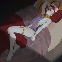 1boy bishonen erection european_mythology femboy greek_mythology hades_(game) hypnos hypnos_(hades) jewelry lavender_incubus laying_down laying_on_bed magical_ondine male_focus male_only mythology partially_clothed penis pinup_pose seductive sleep_mask smile solo source_request supergiant_games year_request rating:Explicit score:128 user:nikonyan28