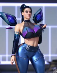 1girls 3d breasts female female_only high_resolution k/da_all_out_kai'sa k/da_all_out_series kai'sa large_breasts league_of_legends rude_frog solo thighs wide_hips rating:Explicit score:84 user:MegaPint