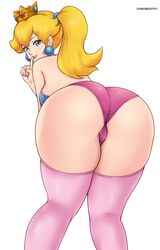 ass ass_focus big_ass blonde_hair deviantart fanbox_reward female gummslime gumroad light_skin looking_back_at_viewer mario_(series) panties patreon princess princess_peach tagme thighhighs underwear rating:Questionable score:39 user:videlpussyslayer