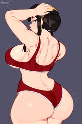 1girls absurd_res ass ass_cleavage big_ass big_breasts black_hair breasts busty butt_crack curvy fat_ass female female_only hi_res hourglass_figure huge_breasts large_ass large_breasts looking_at_viewer looking_back muscular muscular_back nezulet red_eyes sideboob solo spy_x_family thick_ass thighs yor_briar rating:Questionable score:256 user:WatchTheLanguage