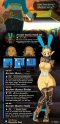 1girls ancient_bunny_hood_set arms_behind_back awkward bad_end bedito blonde_hair bondage bottomless breasts breasts_out breath_of_the_wild bunny_costume bunny_ear bunny_ears bunnysuit cleavage clothed clothes clothing costume curse cursed_clothing cursed_item edit edited english_text exposed exposed_pussy female female_only femsub gag gameplay_mechanics heels high_heels humiliation item_description knees_together_feet_apart leotard lingerie nintendo on_model pale_skin permanent_bondage predicament_bondage princess_zelda public_humiliation pussy solo stiletto_heels stripped tears_of_the_kingdom text the_legend_of_zelda thighhighs thighs tiptoes trapped very_high_heels wide_hips wossarem zelda_(tears_of_the_kingdom) rating:Explicit score:608 user:Cognitive_Dissonance