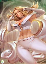 1girls blonde_hair clothed didi_esmeralda emma_frost female female_only fully_clothed marvel marvel_comics solo white_clothing white_queen x-men rating:Safe score:32 user:3mma_Fr0st