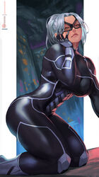 1girls alternate_version_available big_ass big_breasts black_cat_(marvel) clothed felicia_hardy female female_only fully_clothed kasai_x3 kneeling lejeanx3 looking_at_viewer marvel marvel_comics solo solo_female spider-man_(ps4) spider-man_(series) white_hair rating:Safe score:266 user:Kirrlina