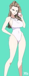 big_breasts bikini breasts brown_hair happy nintendo pokemon pokemon_sv professor_sada_(pokemon) r3dfive rating:Explicit score:99 user:Polio101