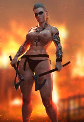 1girls 3d abs areolae assassin's_creed_(series) assassin's_creed_valhalla batesz big_breasts blender breasts eivor_varinsdottir female female_only large_breasts muscles muscular muscular_female nipples panties solo tattoo rating:Explicit score:194 user:justausername