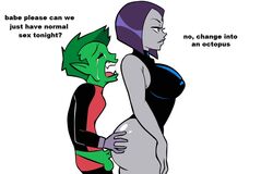 1boy 1girls ass bbrae beast_boy black_leotard closed_eyes colored_skin crying dc dc_comics divine_wine doggy_style emotionless female garfield_logan girl_crying_meme glassfish green_hair green_skin grey_skin larger_female leotard meme normal_sex open_mouth penis pointy_ears purple_hair rachel_roth raven_(dc) sex sex_from_behind size_difference smaller_male straight tears teen_titans tongue vaginal_penetration vampiranhya_(artist) rating:Explicit score:227 user:Dogenzaka