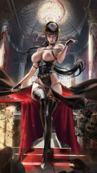 assassin big_breasts nipples outfit sakimichan spy_x_family stiletto_(weapon) thighs thorn_princess weapon yor_briar rating:Explicit score:42 user:The_Realistic