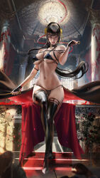 assassin big_breasts outfit sakimichan spy_x_family stiletto_(weapon) thighs thorn_princess weapon yor_briar rating:Explicit score:66 user:The_Realistic