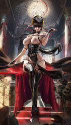 assassin big_breasts nipples outfit sakimichan spy_x_family stiletto_(weapon) thighs thorn_princess weapon yor_briar rating:Explicit score:28 user:The_Realistic