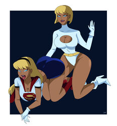 2022 2d 2girls ass big_ass big_breasts blonde_hair blue_eyes breasts cleavage cleavage_cutout dc_comics dcau female female_only femdom femsub galatea ghostlessm humanoid justice_league_unlimited kara_danvers kara_zor-el kryptonian lezdom light-skinned_female long_hair short_hair spanking supergirl superheroine superman_(series) thick_thighs tongue tongue_out villainess wide_hips yuri rating:Explicit score:145 user:Tronitrus