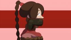 animated avatar_the_last_airbender bondage braided_ponytail brown_hair clothing dawho555 deepthroat dildo dildo_gag dubious_consent earthbending eyebrows fire_nation gag gagged nickelodeon oral ponytail profile red_background sidelocks tearing_up ty_lee x-ray rating:Explicit score:435 user:tjok14