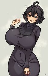 big_breasts blush breasts hex_maniac kurage_shokushu nervous nintendo pokemon pokemon_xy short_hair spiral_eyes sweat rating:Questionable score:218 user:Thebigchesse