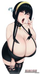 1girls absurd_res absurdres action_lines artist_name artist_signature bare_shoulders bedroom_eyes big_breasts black_hair blush blush blushing_at_viewer breast_focus breasts breasts_focus busty cleavage curvy eye_contact fellatio_gesture female female_focus female_only hairband half-closed_eyes halter_top halterneck hand_gesture high_resolution highres huge_breasts japanese_text joraglove large_breasts leaning_forward light-skinned_female light_skin lipstick looking_at_viewer motion_lines nail_polish narrowed_eyes open_mouth painted_nails pov_eye_contact red_eyes red_lipstick red_nails sexually_suggestive simple_background solo solo_female solo_focus spy_x_family suggestive suggestive_gesture suggestive_look tagme text thighhighs thighs tongue tongue_out voluptuous white_background yor_briar yor_forger rating:Explicit score:409 user:InstantNoodulz