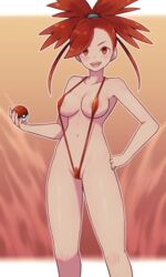 1girls 2022 big_breasts bikini breasts female female_only flannery_(pokemon) hi_res highres lamb-oic029 open_mouth pokemon pubic_hair red_bikini red_eyes red_hair sling_bikini rating:Explicit score:97 user:EricCottle