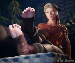 1girls 3d alternate_version_available baseball_cap blender blue_eyes blurry blurry_background bottomwear braid braided_hair braided_ponytail cap clothed clothing couch detailed_background epic_games feet female female_focus female_only foot_fetish foot_focus fortnite freckles freckles_on_face ginger ginger_hair haven_(fortnite) headwear high_heels lewdrex light-skinned_female light_skin long_hair on_couch pants ponytail presenting presenting_feet shirt sitting soles solo topwear watermark rating:Explicit score:13 user:mango05