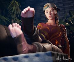 1girls 3d alternate_version_available baseball_cap blender blue_eyes blurry bottomwear braid braided_hair braided_ponytail cap clothed clothing couch detailed_background epic_games feet female female_focus female_only foot_fetish foot_focus fortnite freckles freckles_on_face ginger ginger_hair haven_(fortnite) headwear high_heels lewdrex light-skinned_female light_skin long_hair on_couch pants ponytail presenting presenting_feet shirt sitting soles solo topwear watermark rating:Explicit score:6 user:mango05