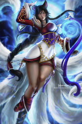 9_tails ahri animal_ear_fluff animal_ears animal_girl big_breasts black_hair breasts busty child_bearing_hips cleavage clothing curves curvy curvy_body curvy_female curvy_figure curvy_hips elegance elegant eyelashes eyeliner eyeshadow facial_markings female fluffy fluffy_ears fluffy_tail fluffy_tails fox fox_ears fox_girl fox_tail furry_tail glistening glistening_body glistening_breasts glistening_hair glistening_skin hips hourglass_figure humanoid inner_ear_fluff kemonomimi kitsune large_breasts league_of_legends light-skinned_female light_skin linarahe lips lipstick long_hair multiple_tails nine_tailed_fox only orb pale-skinned_female pale_skin pose posing riot_games sole_female tail thighs vastaya video_games yellow_eyes rating:Explicit score:25 user:LewdVesani